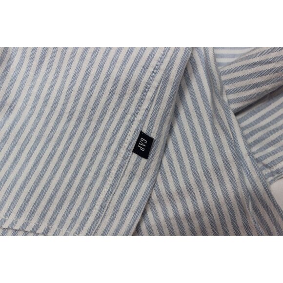 Gap men's striped button down collar button front classic Oxford shirt - Picture 11 of 11